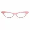 Elope 50s Pink Frame Glasses 2 Elope 50s Pink Frame Glasses -Disguise Store 50s pink frame glasses