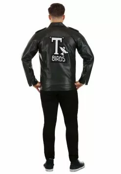 Fun Costumes Men's Grease Authentic T-Birds Jacket Costume -Disguise Store adult authentic t birds jacket back