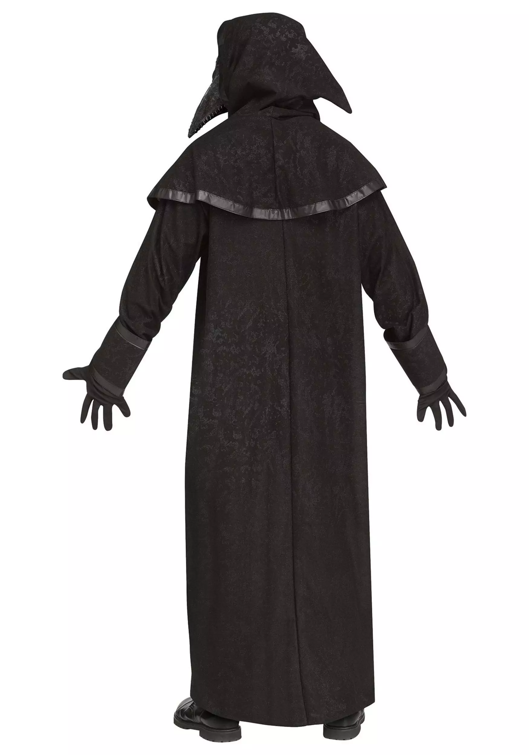 Fun World Black Plague Doctor Costume For Adults 4 Fun World Black Plague Doctor Costume For Adults - Image 2