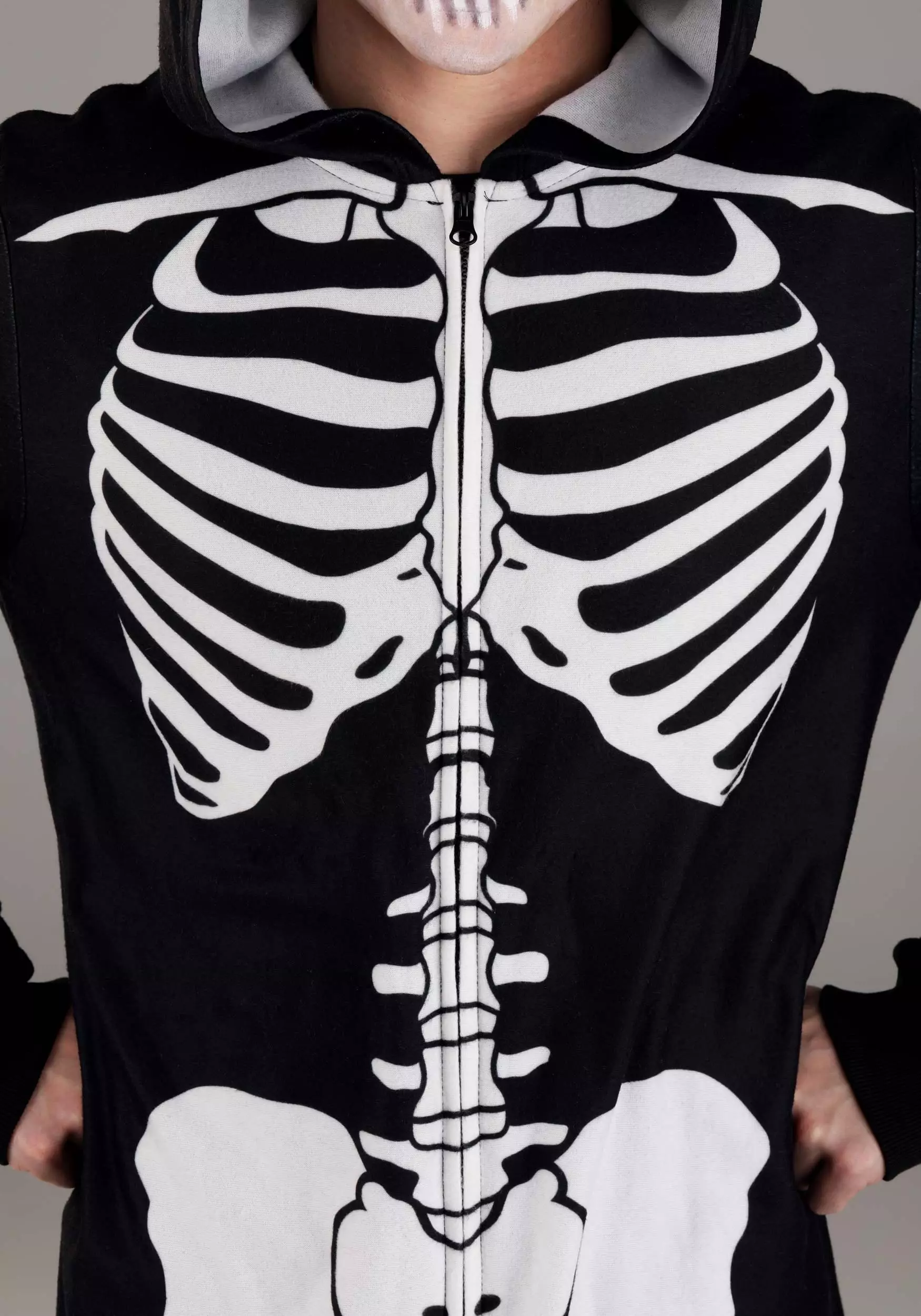 BigWan Apparel Co. Cozy Skeleton Costume Onesie For Adults 7 BigWan Apparel Co. Cozy Skeleton Costume Onesie For Adults - Image 5