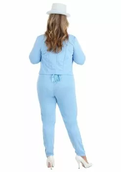 Fun Costumes Adult Female Blue Tuxedo Costume 8 Fun Costumes Adult Female Blue Tuxedo Costume -Disguise Store adult female blue tuxedo alt 2