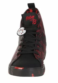 Ground Up Friday The 13th Jason High Top Adult Sneakers -Disguise Store adult friday the 13th jason high top sneakers alt 3