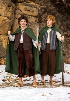 Fun Costumes Lord Of The Rings Frodo Costume For Men -Disguise Store adult frodo lord of the rings costume alt 2