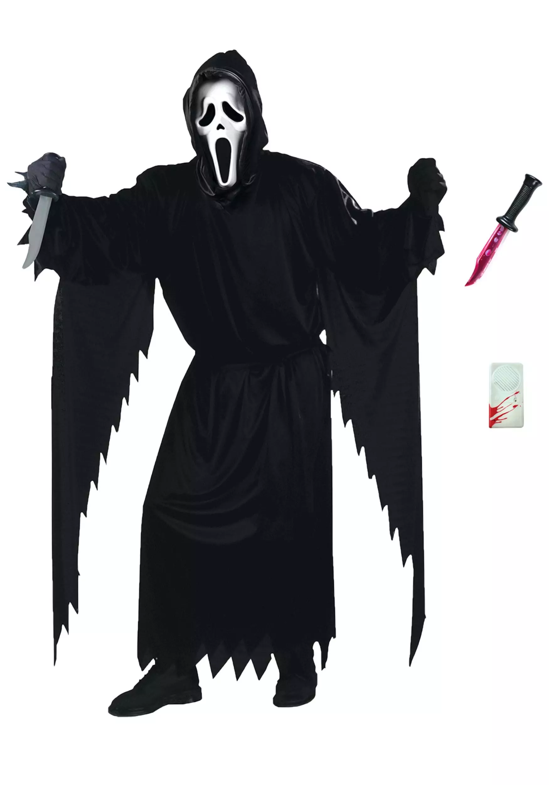 Fun World Ghost Face Costume Set For Adults 3 Fun World Ghost Face Costume Set For Adults
