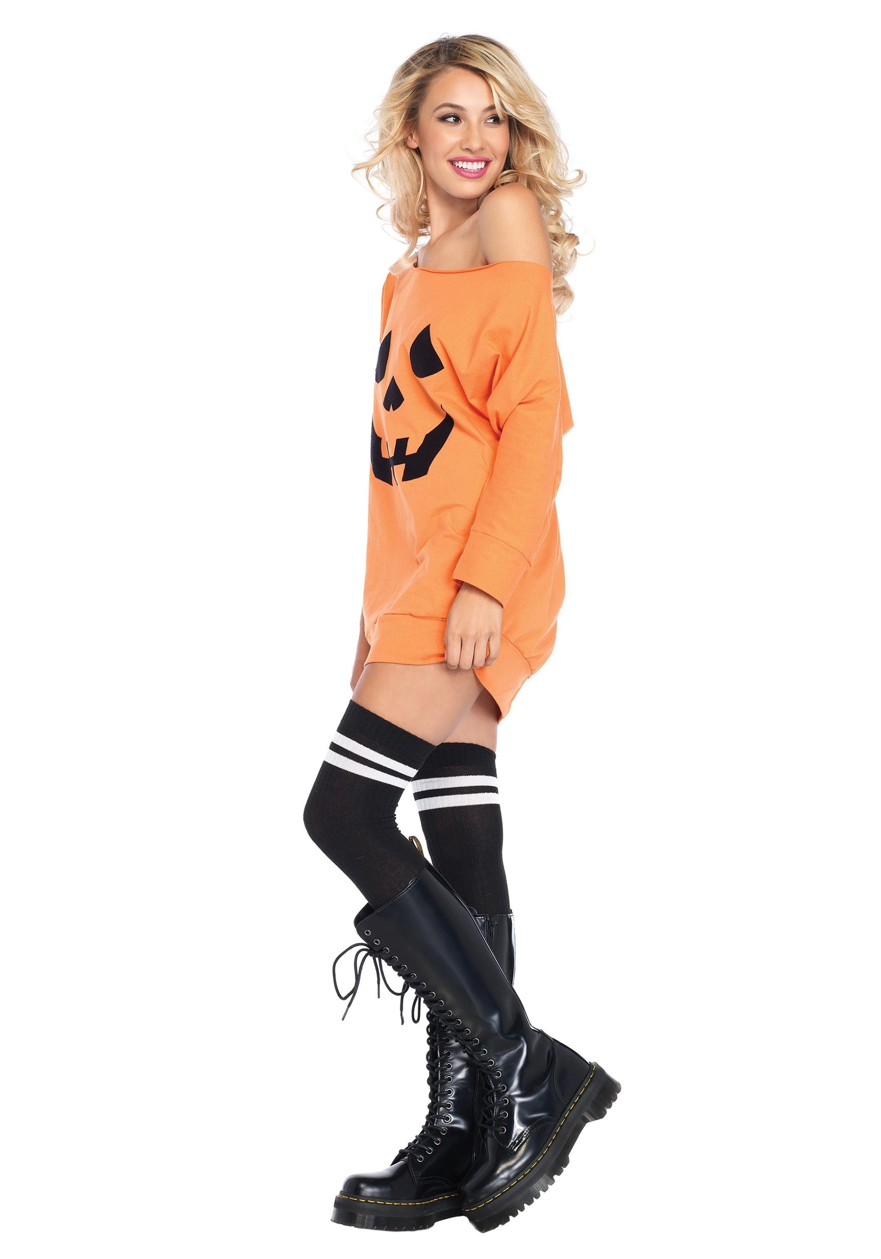 LEG AVENUE Pumpkin Dress Jersey Costume For Women 4 LEG AVENUE Pumpkin Dress Jersey Costume For Women - Image 2
