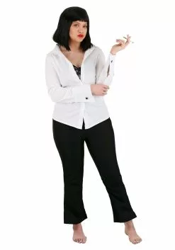 Fun Costumes Pulp Fiction Mia Wallace Costume -Disguise Store adult mia wallace pulp fiction costume alt 1