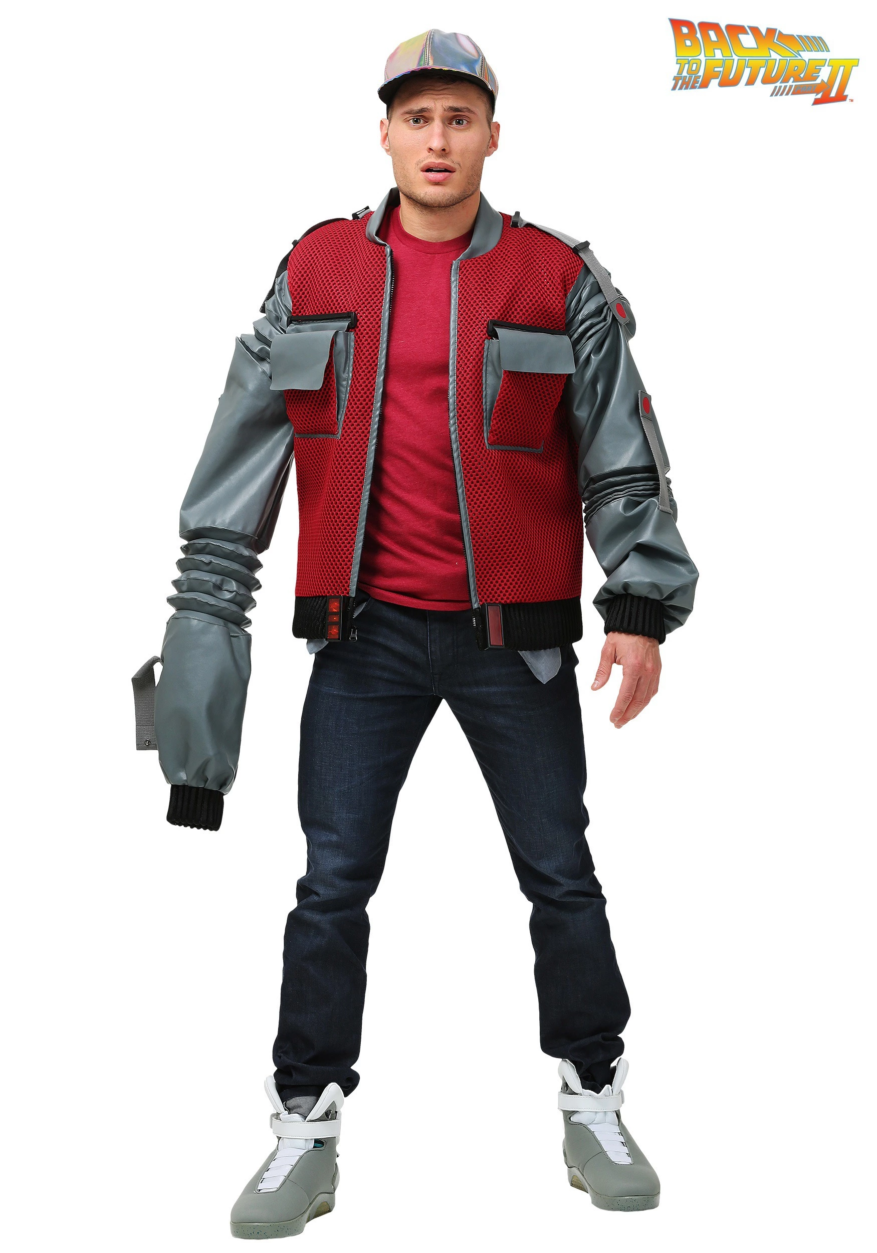 EI Global Group Plus Size Authentic Marty McFly Adult Jacket 3 EI Global Group Plus Size Authentic Marty McFly Adult Jacket