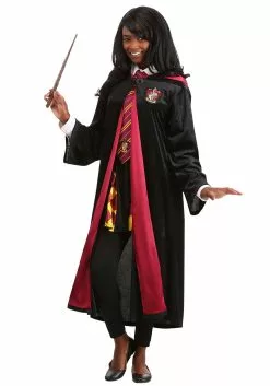 Jerry Leigh Plus Size Harry Potter Hermoine Deluxe Gryffindor Robe For Adults -Disguise Store adult plus size harry potter hermoine deluxe gryffindor robe 2