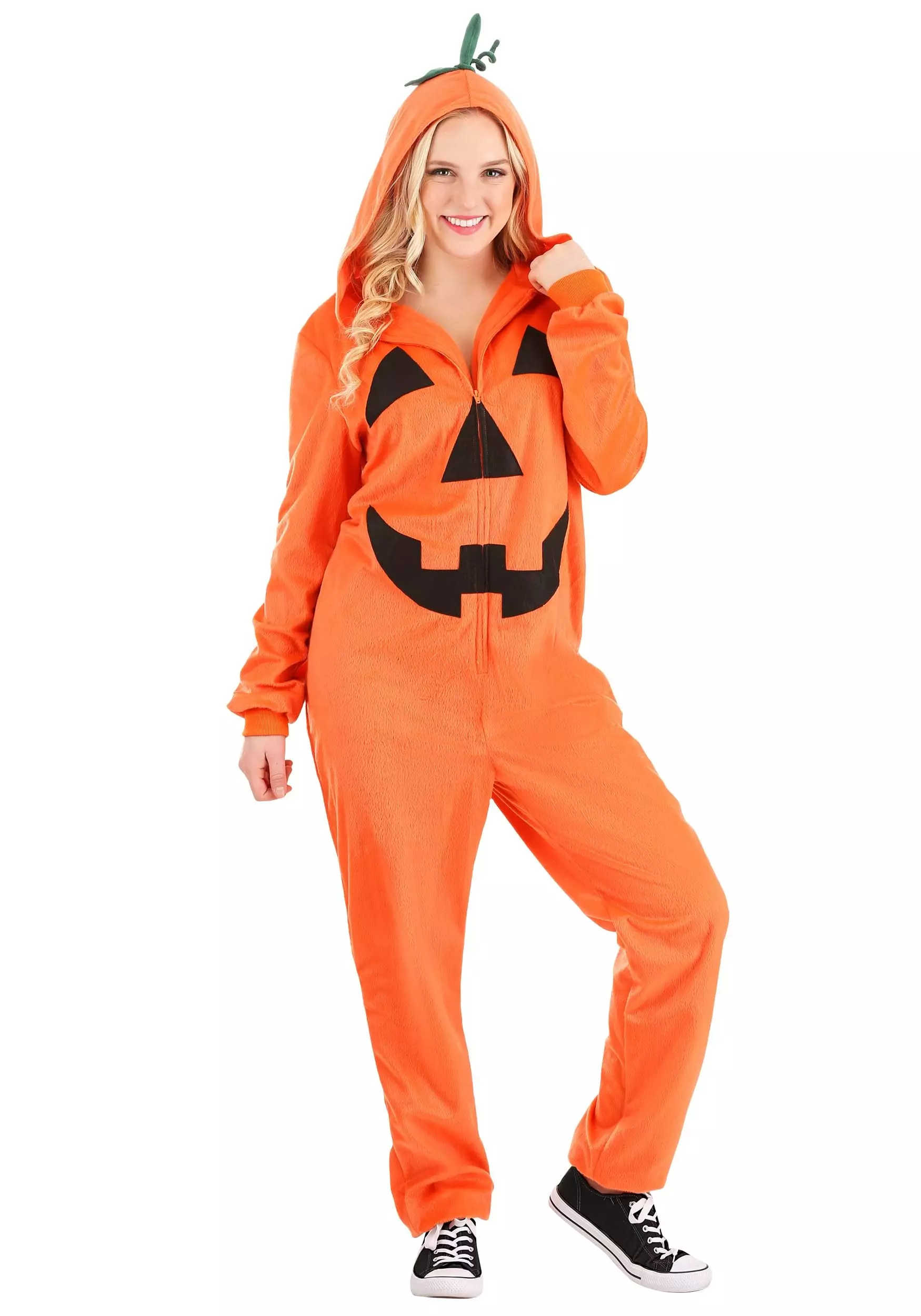 Fun Costumes Adult Pumpkin Jumpsuit Costume 5 Fun Costumes Adult Pumpkin Jumpsuit Costume - Image 3