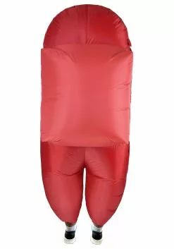 Studio Halloween Red Sus Crewmate Killer Costume For Adults -Disguise Store adult red sus crewmate killer costume alt 1