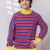 BigWan Apparel Co. Sesame Street Ernie Cosplay Adult Knit Sweater -Disguise Store adult sesame street ernie cosplay knit sweater