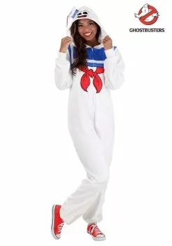 BigWan Apparel Co. Adult Stay Puft Marshmallow Man Costume Onesie