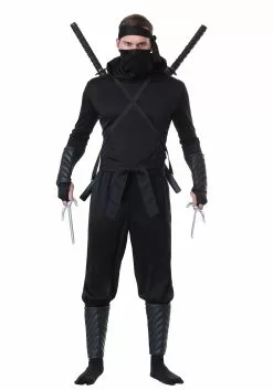 Fun Costumes Adult Plus Size Stealth Shinobi Ninja Costume -Disguise Store adult stealth shinobi ninja plus size costume2