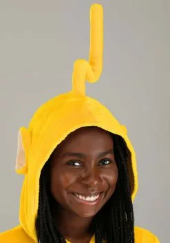 Fun Costumes Teletubbies Laa-Laa Jumpsuit Costume For Adults -Disguise Store adult teletubbies laa laa jumpsuit costume alt 2