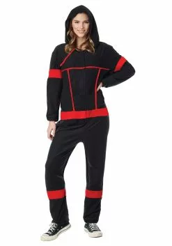California Costume Collection Unisex Ninja Adult Onesie -Disguise Store adult unisex ninja onesie alt 2
