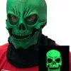 Zagone Studios UV Green Glow Skull Mask For Adults -Disguise Store adult uv green glow skull mask update