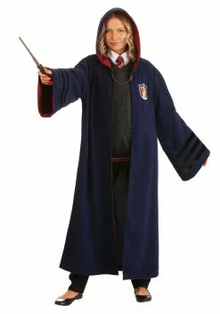 Elope Vintage Harry Potter Hogwarts Gryffindor Robe -Disguise Store adult vintage harry potter hogwarts gryffindor rob alt 9