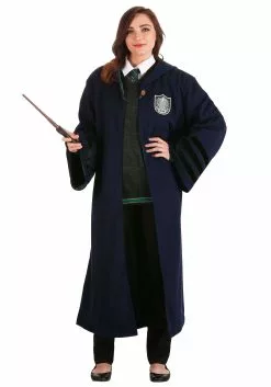Elope Vintage Harry Potter Hogwarts Slytherin Robe -Disguise Store adult vintage harry potter hogwarts slytherin rob alt 2