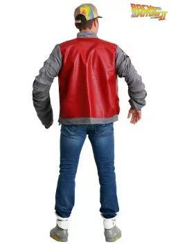 Seasons (HK) Ltd. Back To The Future Marty McFly Men's Jacket Costume -Disguise Store back to the future marty mcfly jacket alt 2