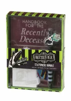Isaac Morris Ltd Beetlejuice Handbook For The Recently Deceased Stationary Bundle -Disguise Store beetlejuice recently deceased stationary bundle alt 2
