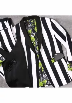 Haizhilan Garment CO., LTD Beetlejuice Women's Suit Blazer -Disguise Store beetlejuice womens blazer alt 5