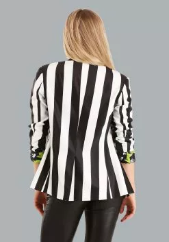 Haizhilan Garment CO., LTD Beetlejuice Women's Suit Blazer -Disguise Store beetlejuice womens blazer alt 6