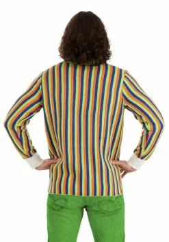 BigWan Apparel Co. Sesame Street Bert Cosplay Knit Sweater For Adults -Disguise Store bert cosplay knit sweater adult alt 4