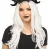 Fun World Black Horns And Flowers Costume Headpiece 1 Fun World Black Horns And Flowers Costume Headpiece -Disguise Store black horns and flowers