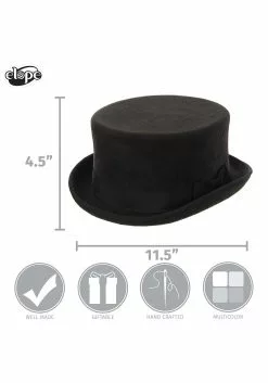 Elope Adult Black John Bull Costume Hat -Disguise Store black john bull hat alt 6