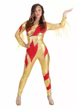 Fun Costumes Womens Blades Of Glory Fire Jumpsuit Costume -Disguise Store blades of glory female fire jumpsuit alt 2
