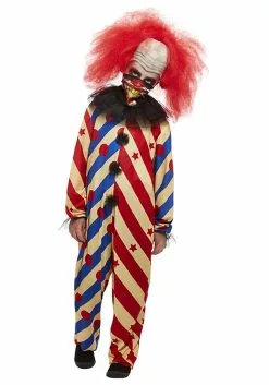 Smiffys Boys Creepy Clown Costume -Disguise Store boys creepy clown alt 1