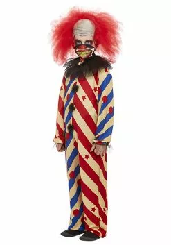 Smiffys Boys Creepy Clown Costume -Disguise Store boys creepy clown alt 3