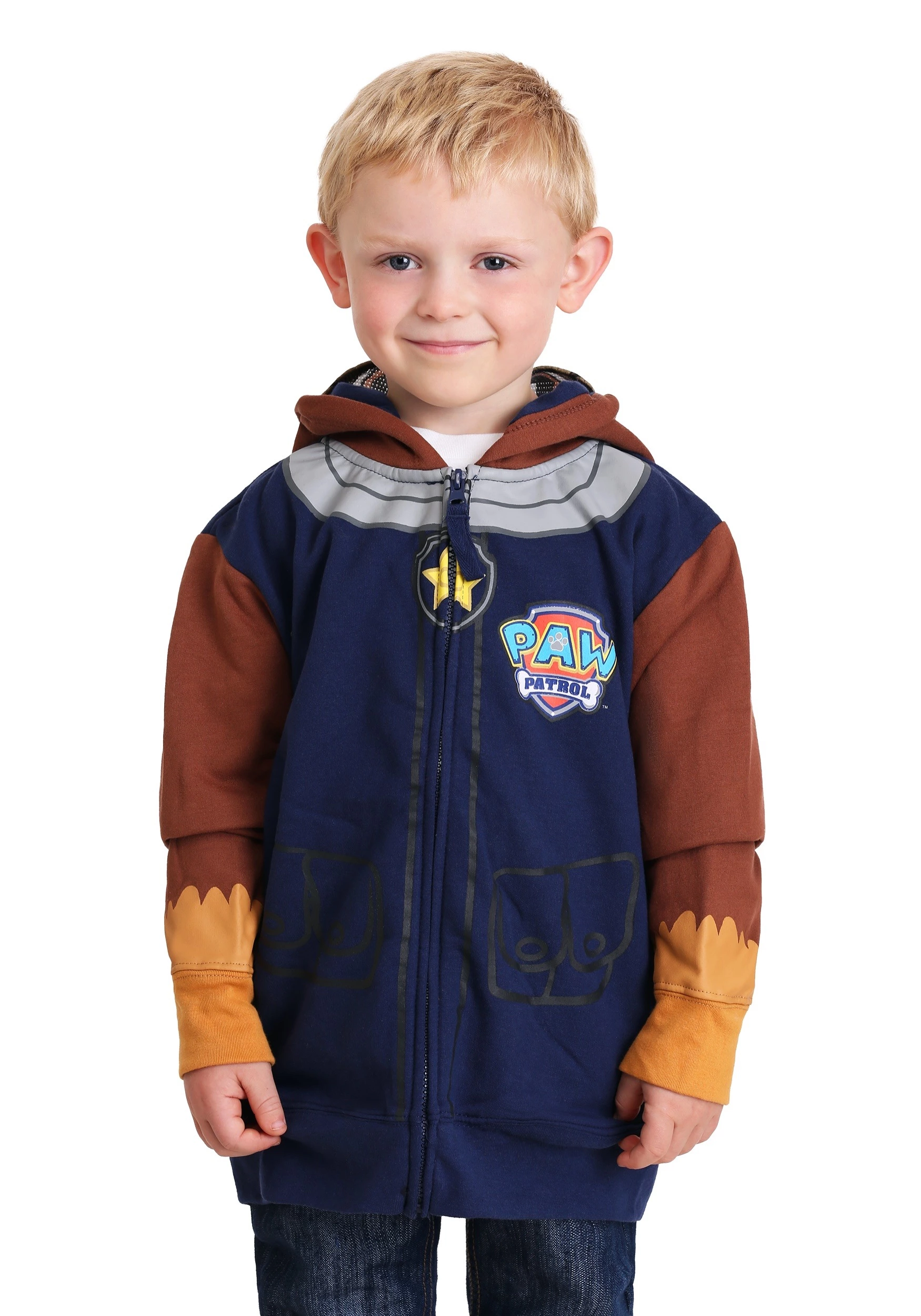 Freeze Paw Patrol Chase Boys Costume Hoodie 4 Freeze Paw Patrol Chase Boys Costume Hoodie - Image 2