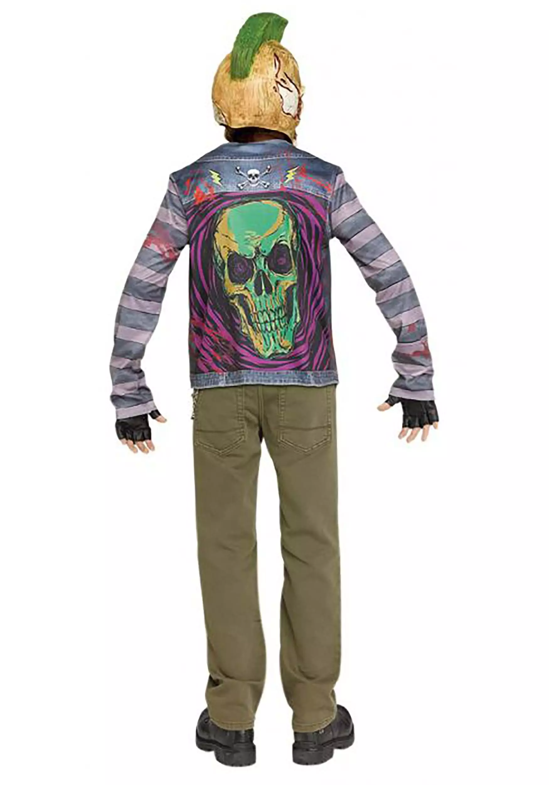 Fun World Punk Rock Zombie Costume For Boys 4 Fun World Punk Rock Zombie Costume For Boys - Image 2