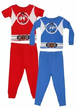 AME Sleepwear Boy's 4 Piece Power Rangers Sleep Set For Toddlers