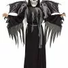 Fun World Winged Grim Reaper Costume For Boys -Disguise Store boys winged reaper costume