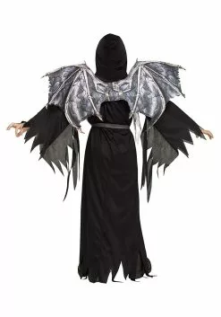 Fun World Winged Grim Reaper Costume For Boys -Disguise Store boys winged reaper costume alt 1