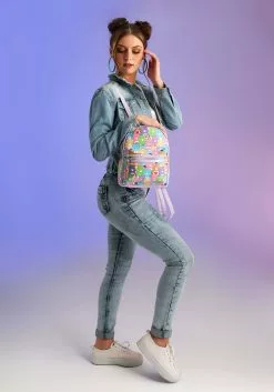 OMG Handbags Care Bears All Over Print Mini Backpack -Disguise Store care bears classic all over print mini backpack alt 11