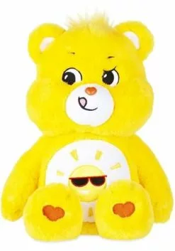Schylling Toys Care Bears Medium Funshine Bear Plush -Disguise Store care bears funshine bear medium plush alt 1