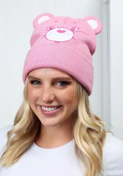 Elope Care Bears Cheer Bear Knit Hat For Adults 7 Elope Care Bears Cheer Bear Knit Hat For Adults -Disguise Store cheer bear knit hat alt 2
