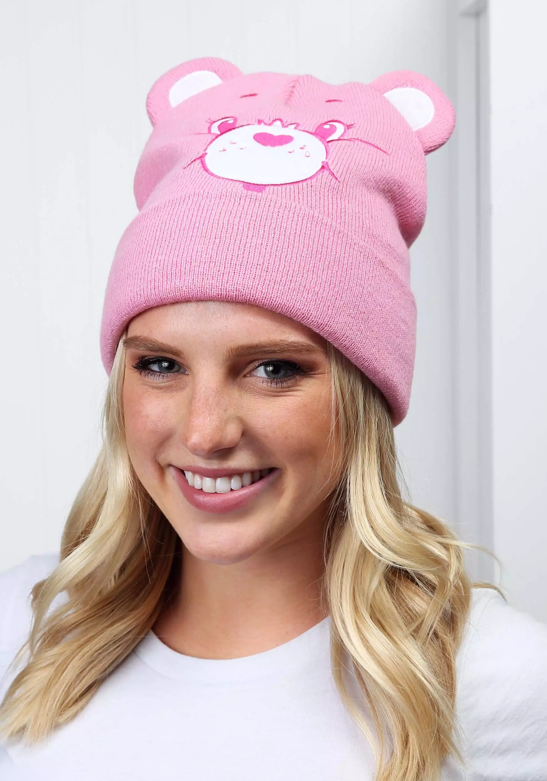 Elope Care Bears Cheer Bear Knit Hat For Adults 5 Elope Care Bears Cheer Bear Knit Hat For Adults - Image 3