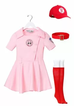 Fun Costumes A League Of Their Own Dottie Girls Costume -Disguise Store child a league of their own dottie costume alt 5