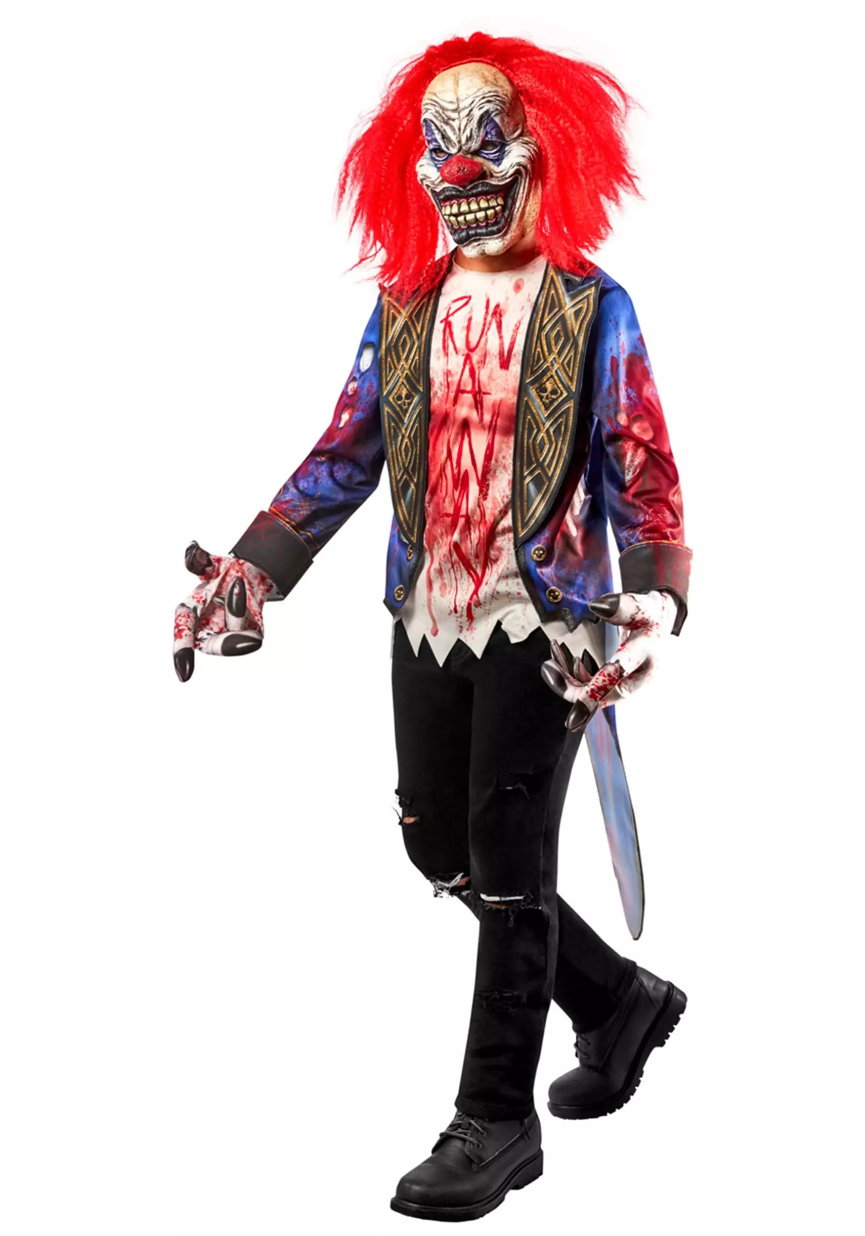 Rubies Costume Co. Inc Creepy Clown Child Costume 3 Rubies Costume Co. Inc Creepy Clown Child Costume
