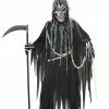 California Costume Collection Glow In The Dark Grim Reaper Kid's Costume 1 California Costume Collection Glow In The Dark Grim Reaper Kid's Costume -Disguise Store child glow in the dark grim reaper costume