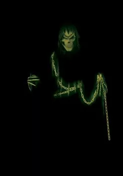 California Costume Collection Glow In The Dark Grim Reaper Kid's Costume -Disguise Store child glow in the dark grim reaper costume alt 1