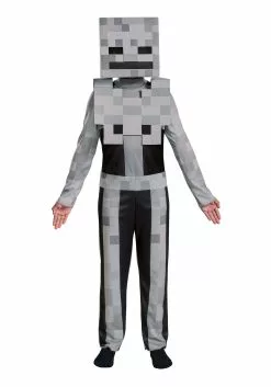 Disguise Minecraft Kid's Classic Skeleton Costume -Disguise Store child minecraft classic skeleton costume alt 3