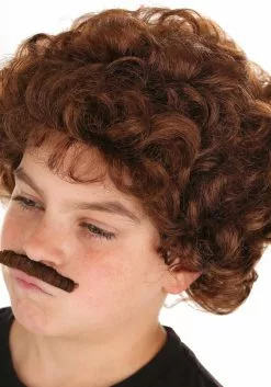 Partytime Costume & Lingerie (Yiwu) Factory Child Nacho Libre Mustache And Wig -Disguise Store child nacho libre wig and mustache alt 2