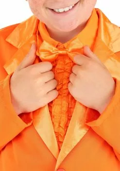Fun Costumes Kids Orange Tuxedo Costume -Disguise Store child orange tuxedo costume 2