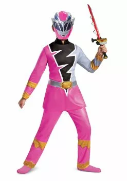 Disguise Power Rangers Dino Fury Pink Ranger Costume For Kids -Disguise Store child power rangers dino fury pink ranger costume alt 6