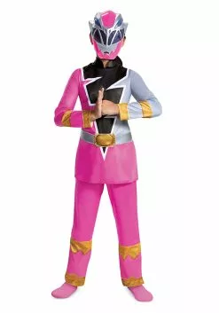 Disguise Power Rangers Dino Fury Pink Ranger Costume For Kids -Disguise Store child power rangers dino fury pink ranger costume alt 8